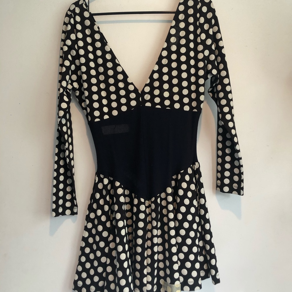 Betsey Johnson Jersey Polka Dot Dress